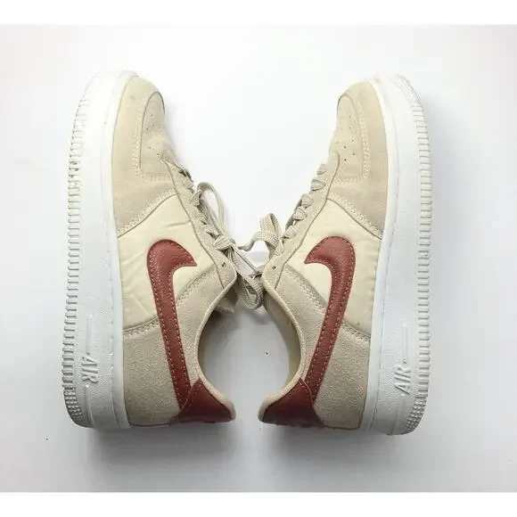 Used Size US 8.5 EU 39 Womens Nike Air Force 1 Shadow Shoes No Box DZ4705-200 - Picture 10 of 13